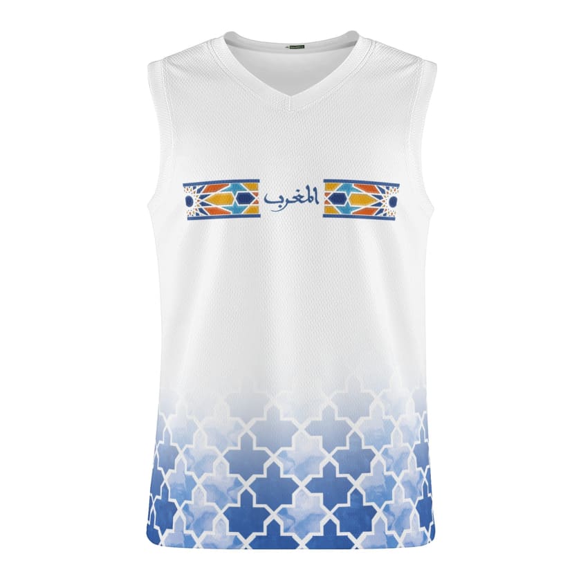 Débardeur Almaghrib Maillot de basket-ball Motif Zellige