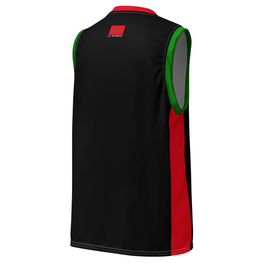 Débardeur Maillot de basket Maroc 212 Noir