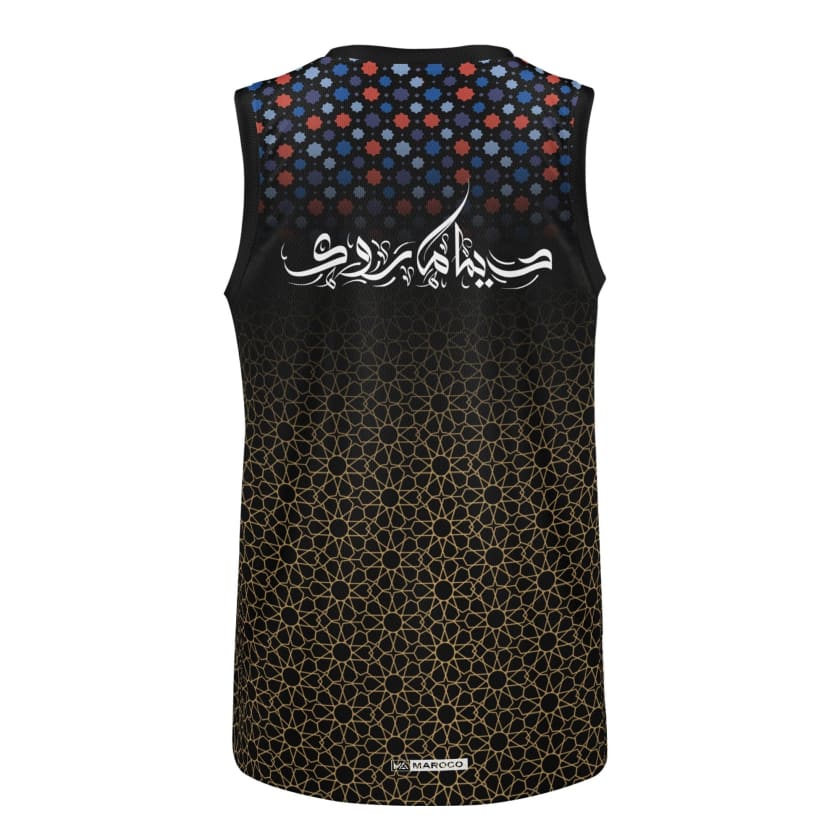 Débardeur Maillot Maroc foot motif zellige Marocain