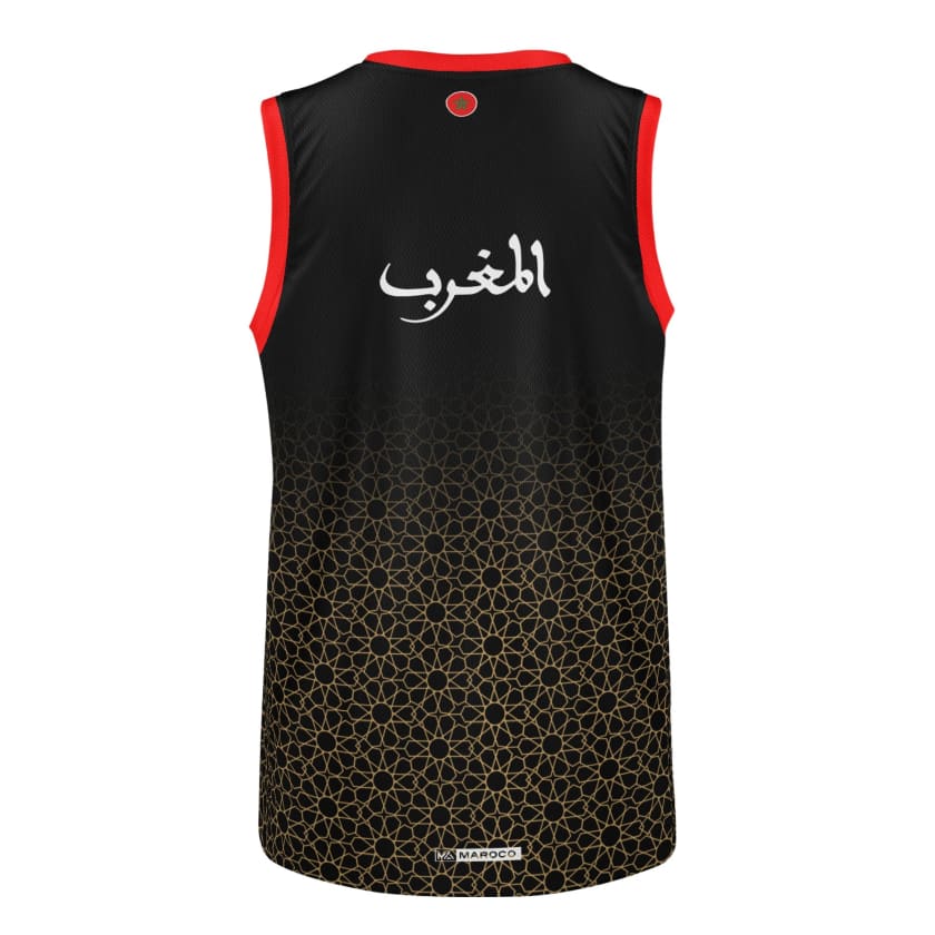 Débardeur Maillot Maroc noir Collection CAN 2024 Gold