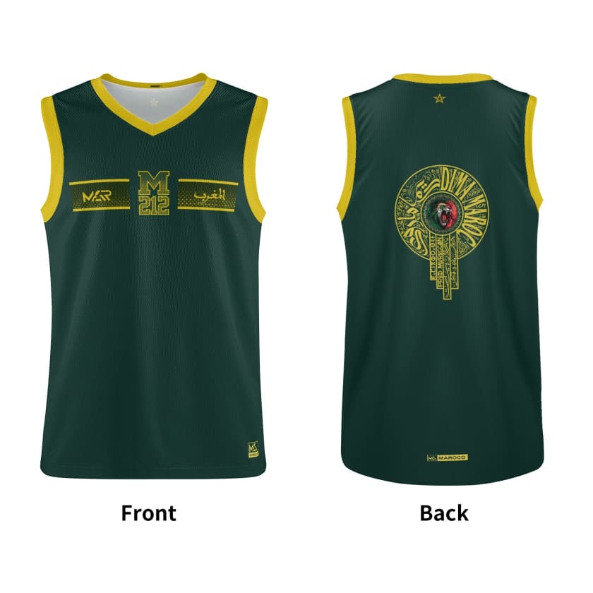 Débardeur MAR M212 Maillot de basket-ball Maroc