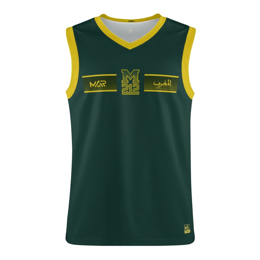 Débardeur MAR M212 Maillot de basket-ball Maroc