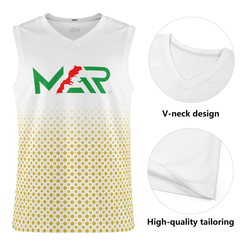 Débardeur MAR Maillot de basket-ball style Marocain unique