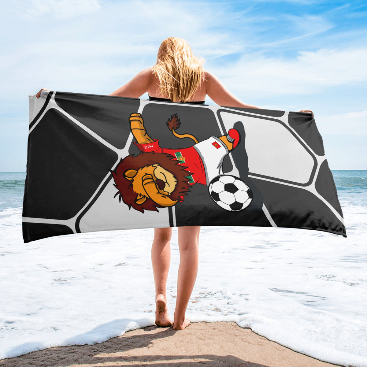 Drap de plage Lion dansant