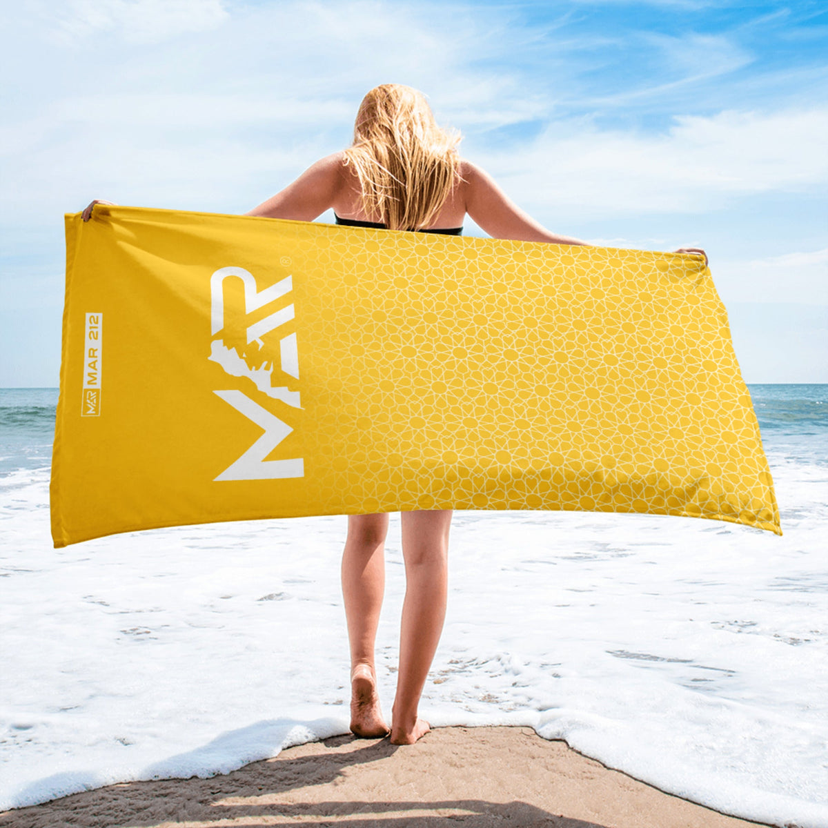 Drap de plage MAR jaune