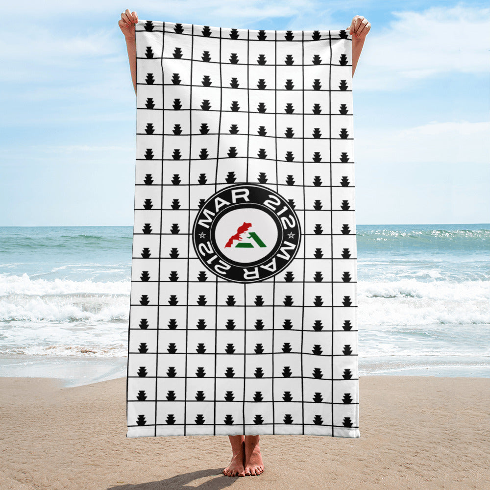 Drap de plage MAR-Khsana Blanc