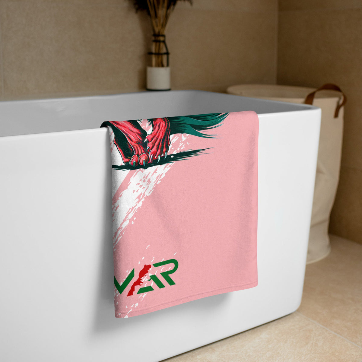 Drap de plage MAR LION RUGISSANT