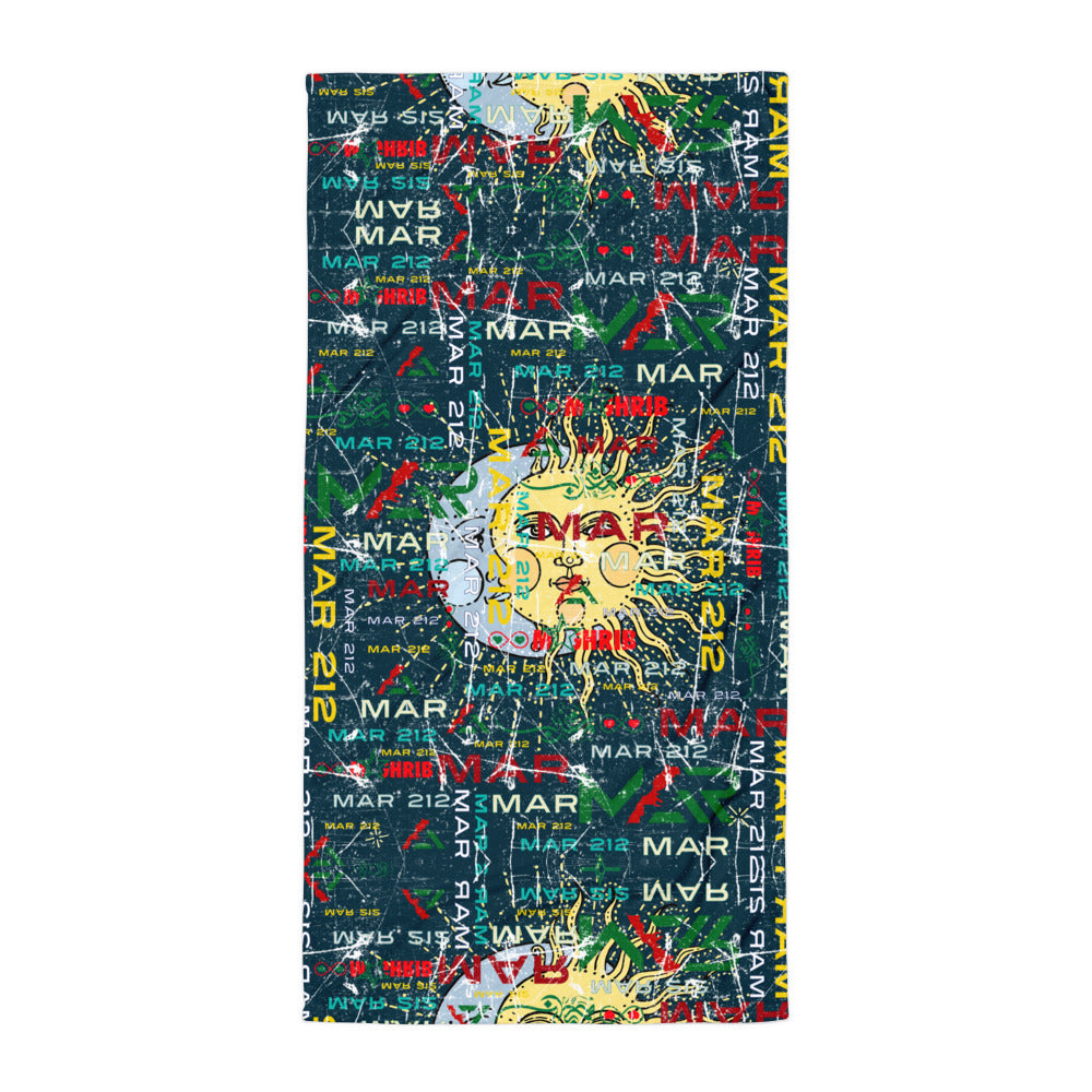 Drap de plage MAR Soleil et Lune