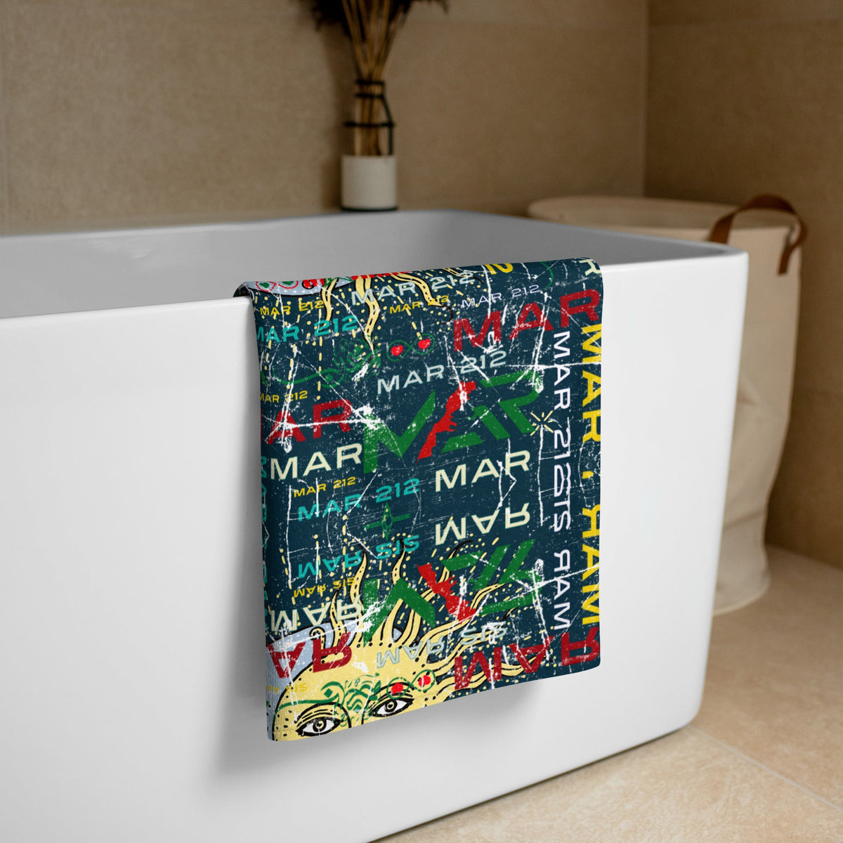 Drap de plage MAR Soleil et Lune