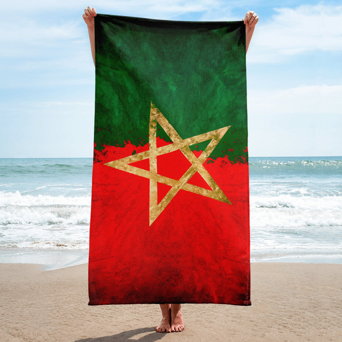 Drap de plage Maroc Gold Star
