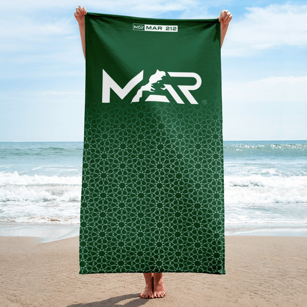 Drap de plage vert Collection MAR Mosaïque