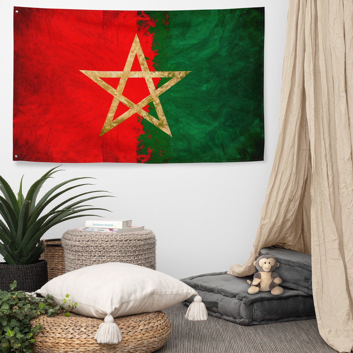Drapeau Maroc Gold star