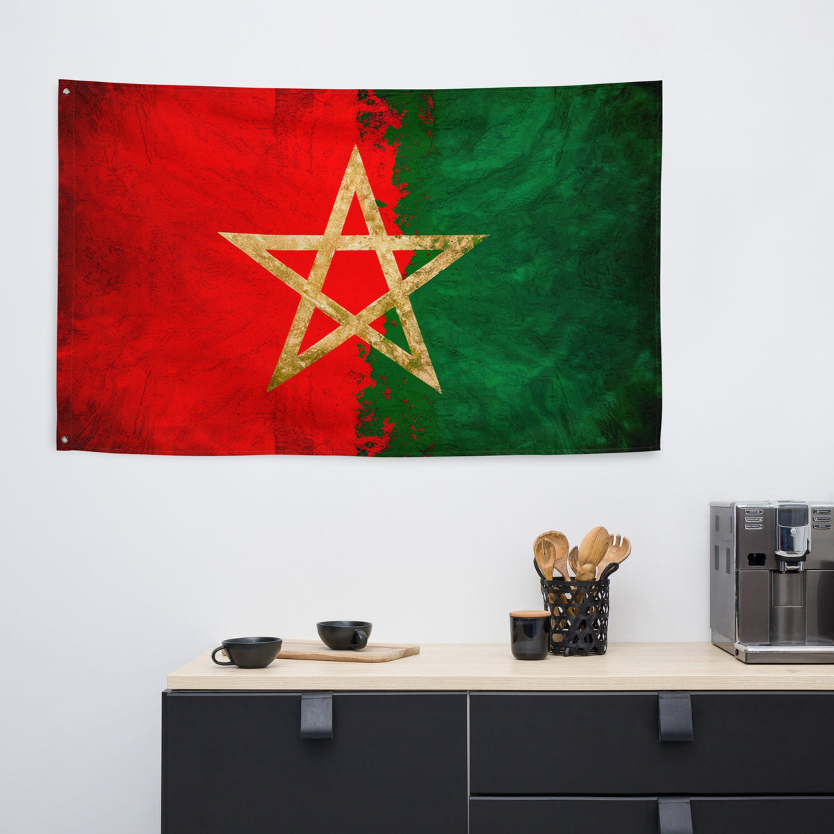 Drapeau Maroc Gold star