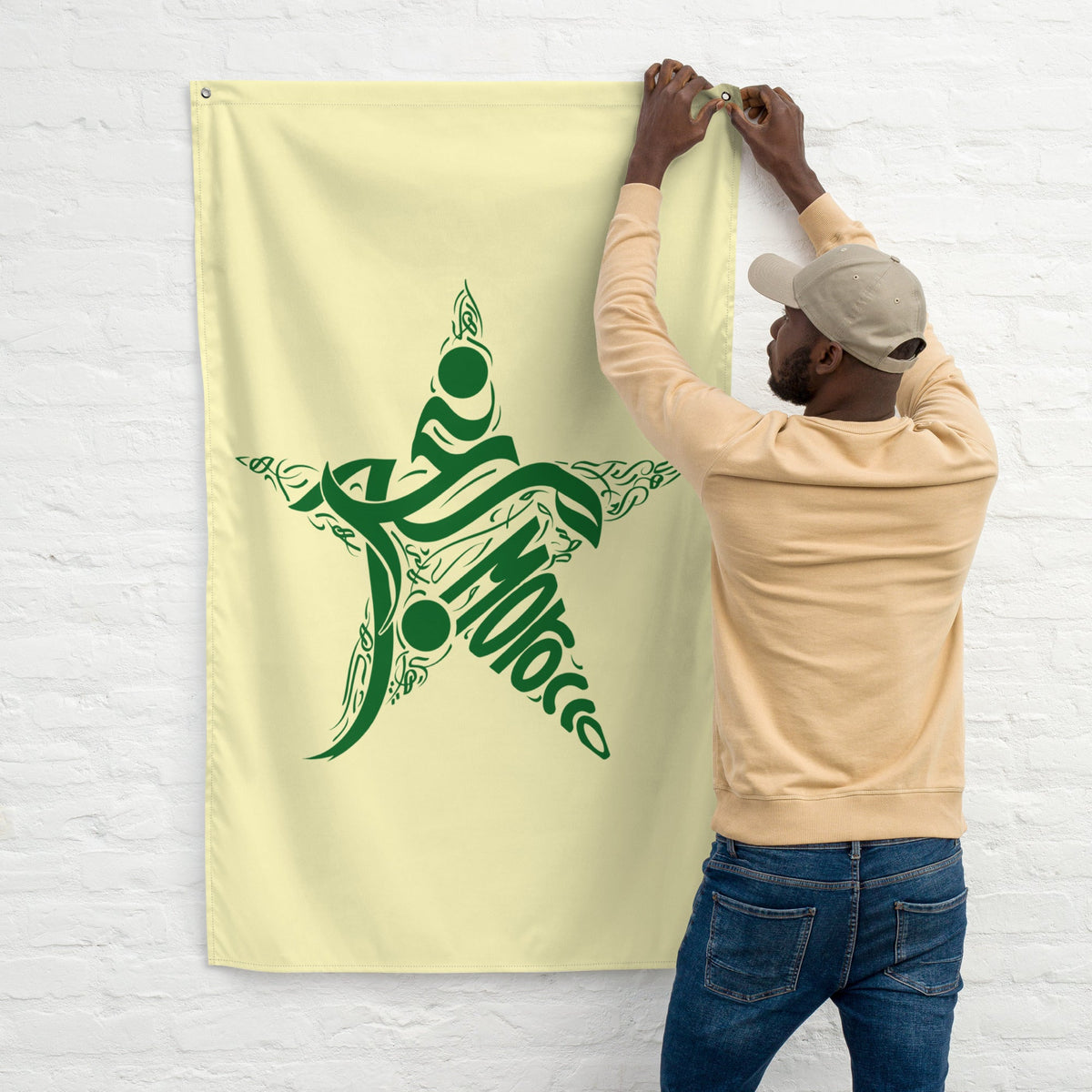 Drapeau Morocco Almaghrib Star
