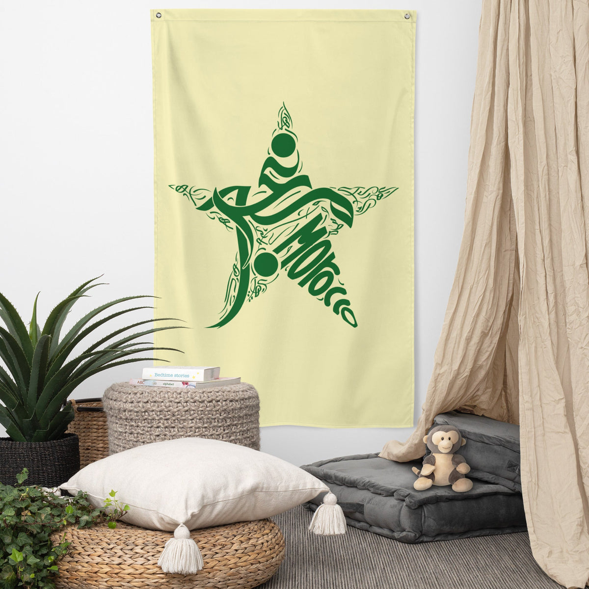 Drapeau Morocco Almaghrib Star