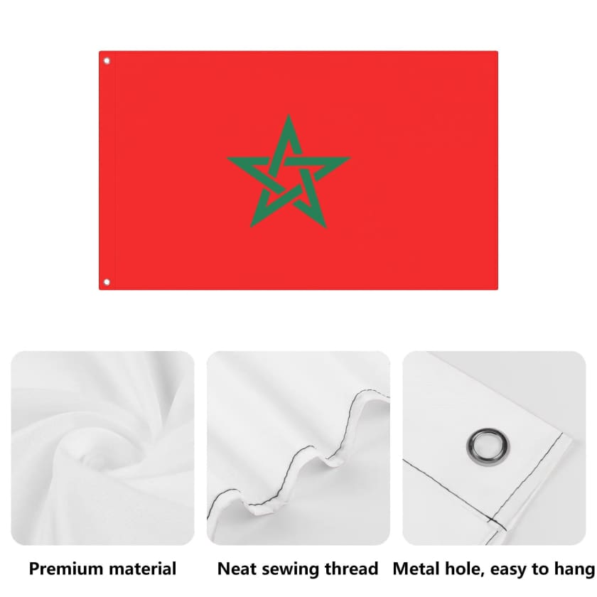Drapeaux Maroc de jardin 3x5 Ft