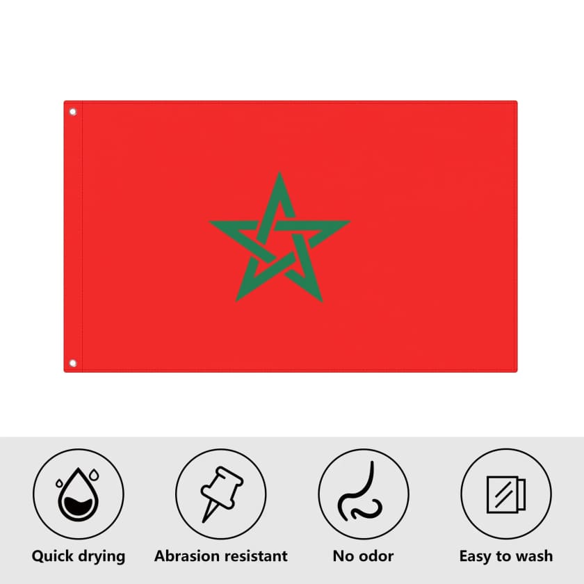 Drapeaux Maroc de jardin 3x5 Ft