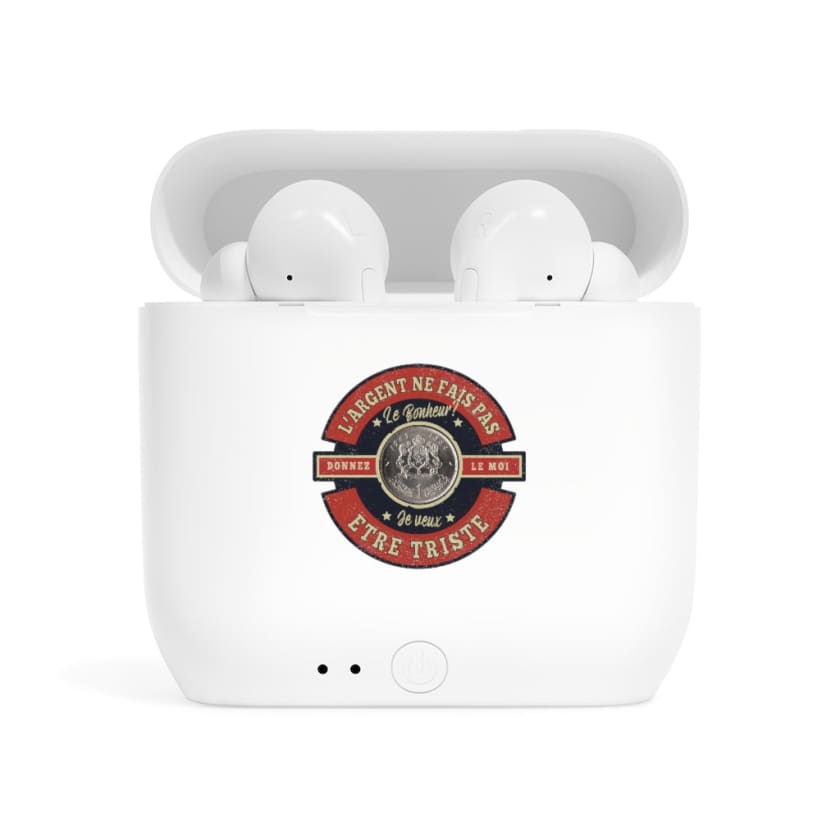 Écouteurs airpods Argent Bonheur - White / One size - 