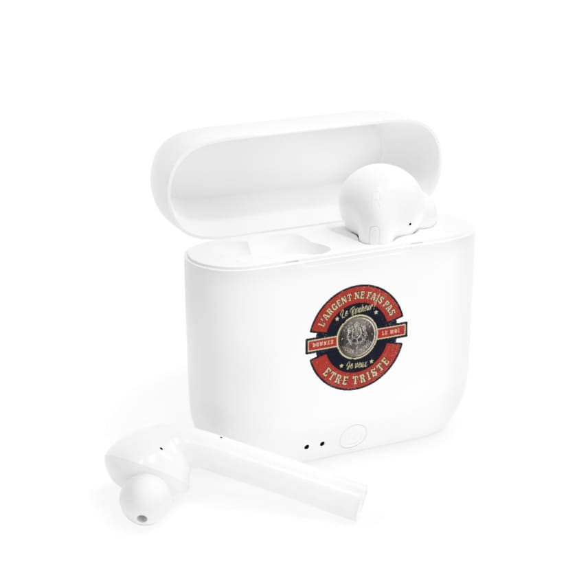 Écouteurs airpods Argent Bonheur - White / One size - 
