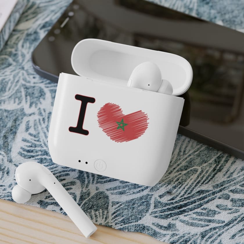 Écouteurs airpods Ilove Maroc - White / One size - 