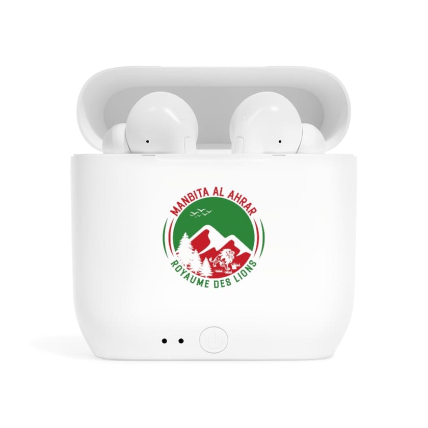Écouteurs airpods Manbita Ala7rar Lions de l’Atlas - White /