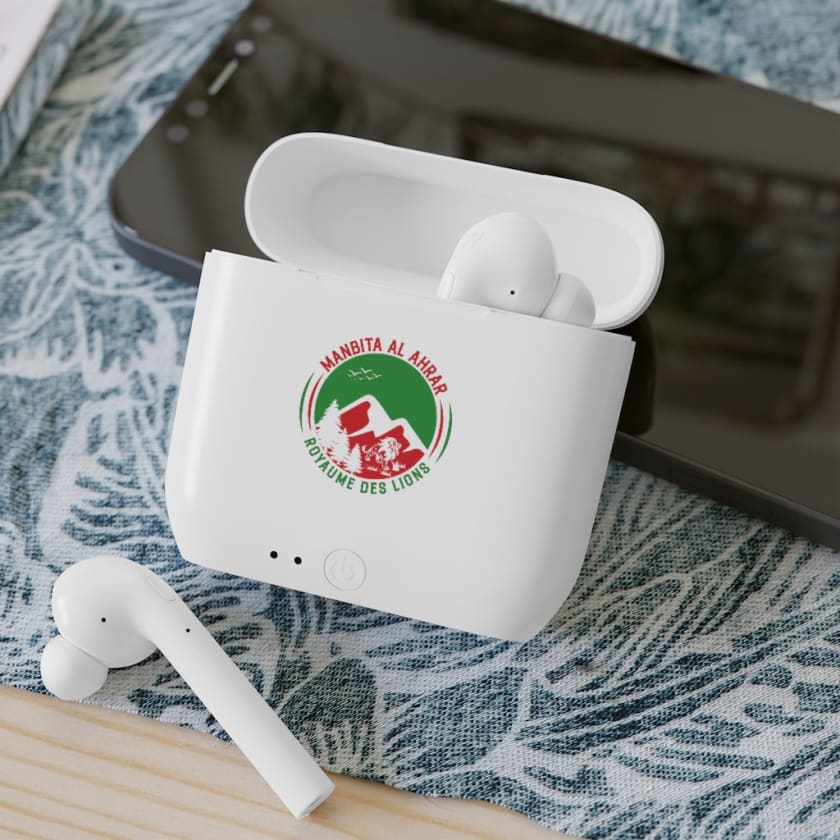 Écouteurs airpods Manbita Ala7rar Lions de l’Atlas - White /