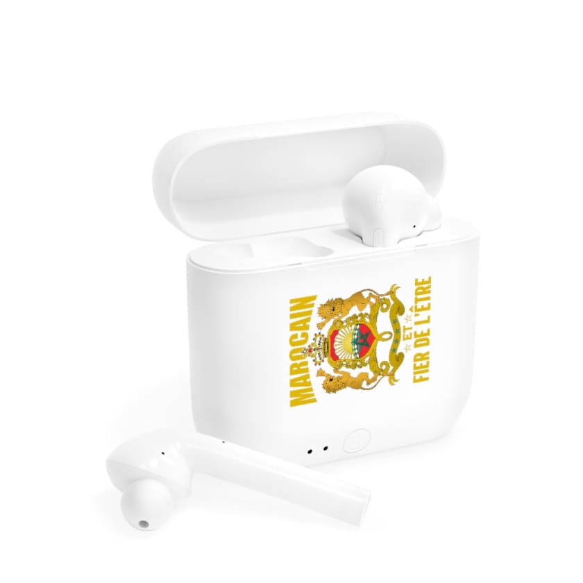 Écouteurs airpods Marocain et Fier de L’être - White / One 