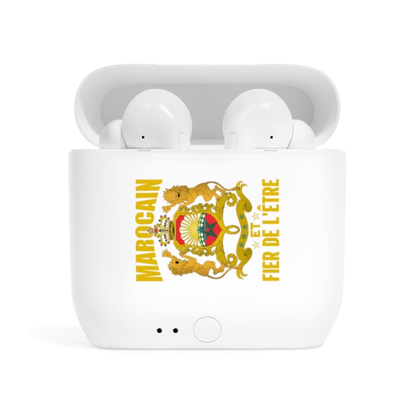 Écouteurs airpods Marocain et Fier de L’être - White / One 