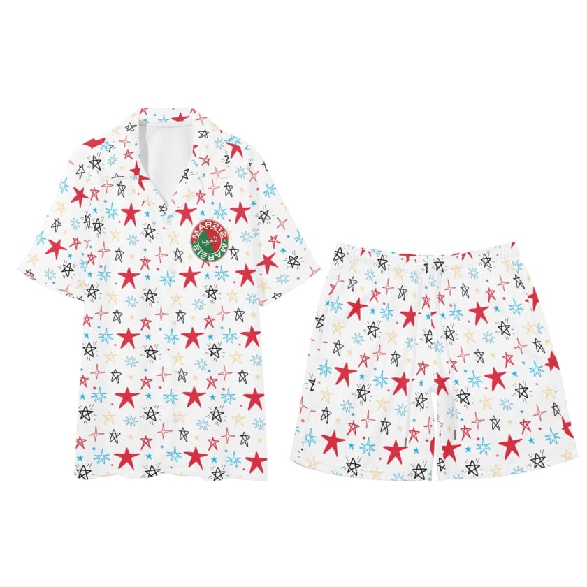 Ensemble hawaïenne homme chemise et short MAR