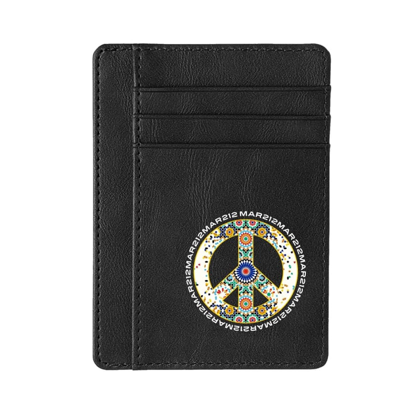 Étui pour carte bancaire peace and love Zellige