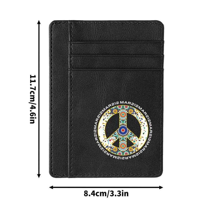 Étui pour carte bancaire peace and love Zellige