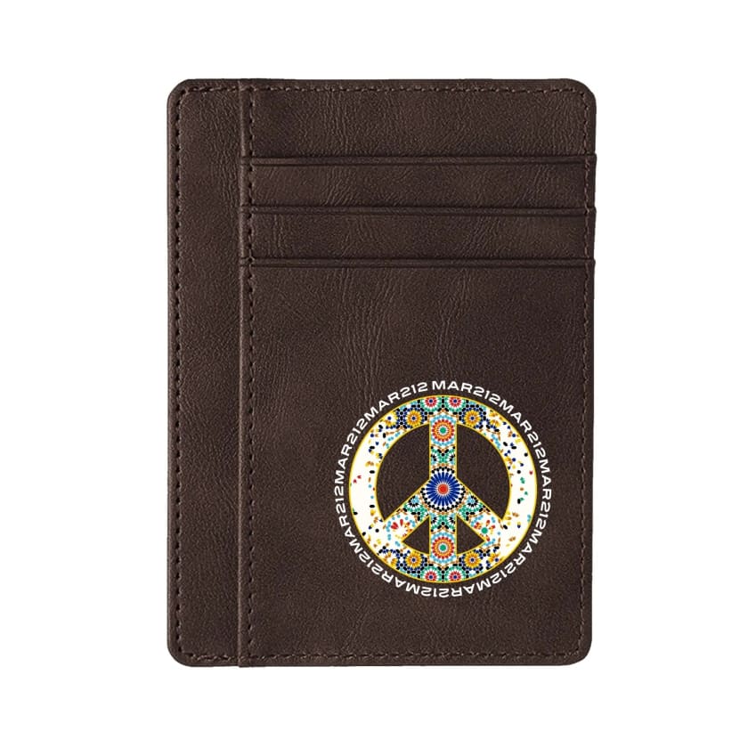 Étui pour carte bancaire peace and love Zellige