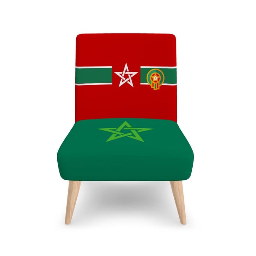 Fauteuil maillot de foot Maroc en velours doux