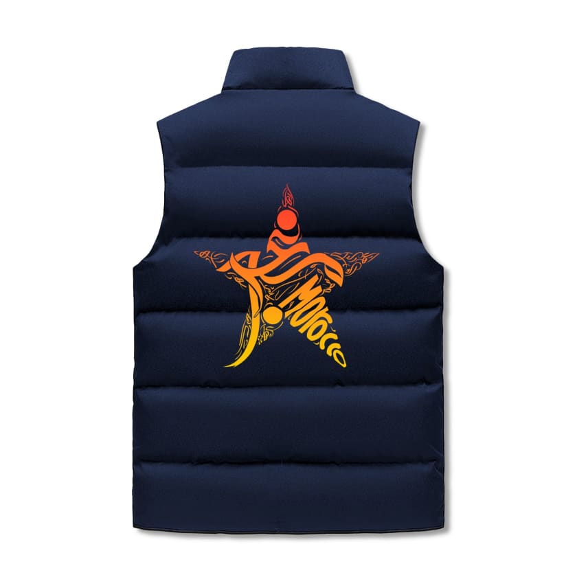 Gilet à capuche MA sans manche matelassé Design Tamaghrabit