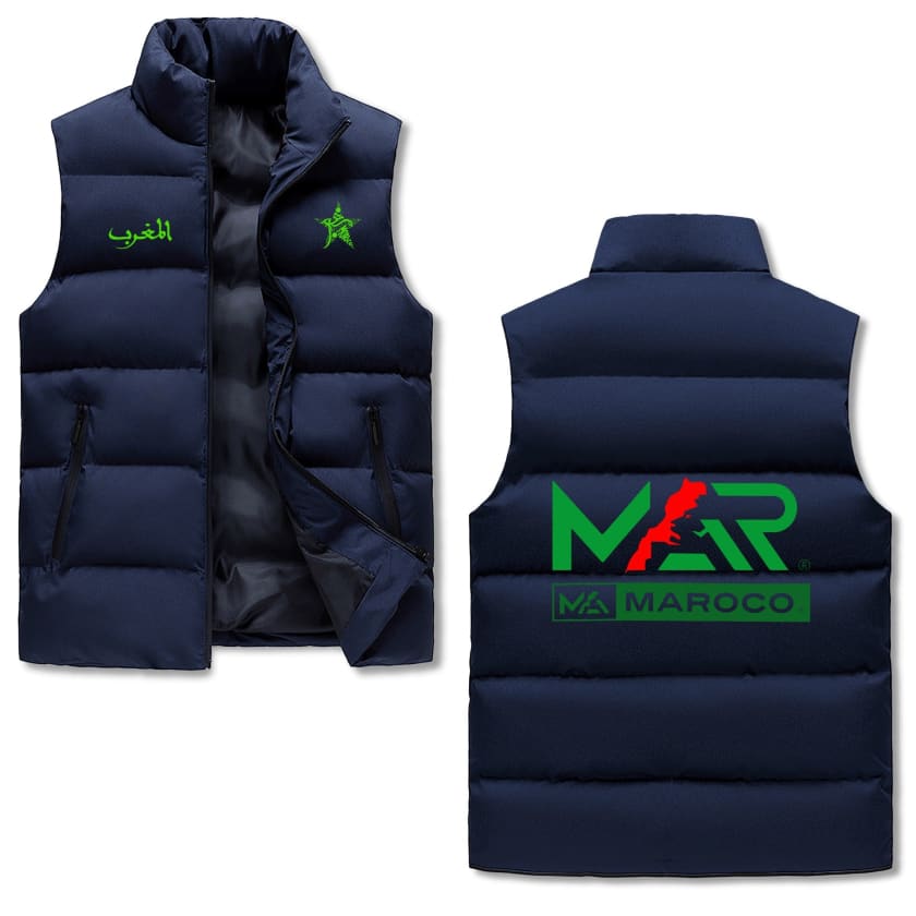 Gilet à capuche MAR Étoile du Maroc Almaghrib Calligraphie