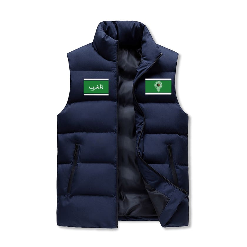 Gilet à capuche sans manche matelassé Design Maillot Maroc