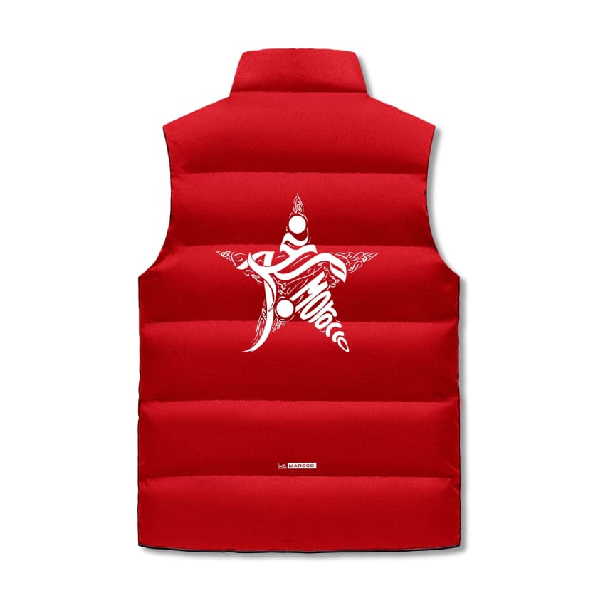 Gilet à capuche sans manche matelassé Design Maillot Maroc