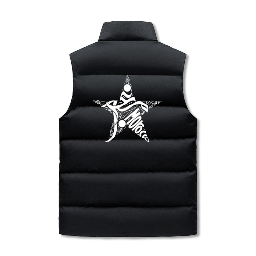 Gilet à capuche sans manche matelassé Design Maroc logo MA