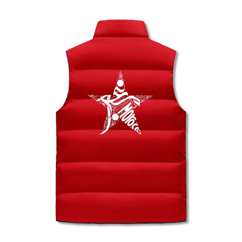 Gilet à capuche sans manche matelassé Design Maroc logo MA