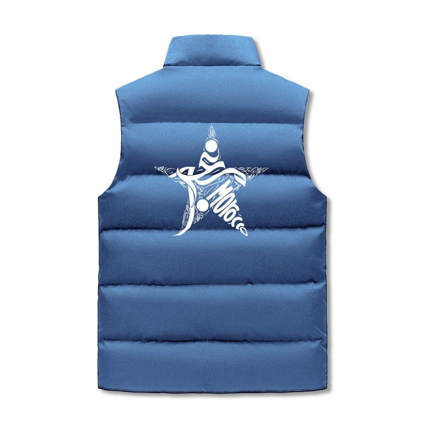 Gilet à capuche sans manche matelassé Design Maroc logo MA