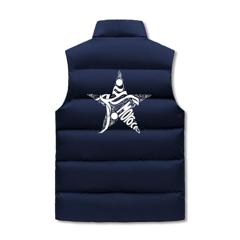 Gilet à capuche sans manche matelassé Design Maroc logo MA