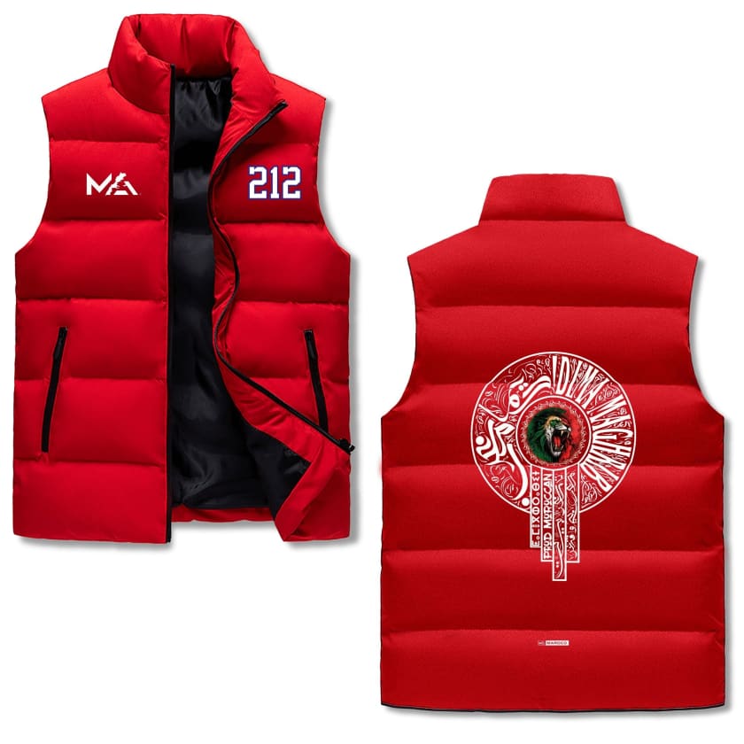 Gilet polaire MA 212 chaud à col montant et fermeture éclair