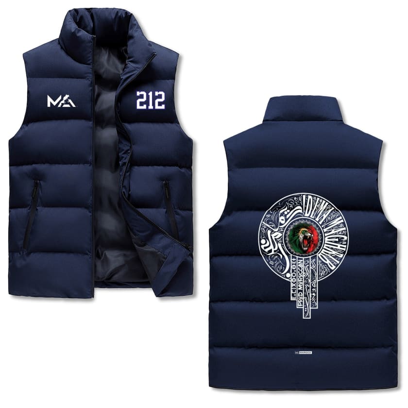 Gilet polaire MA 212 chaud à col montant et fermeture éclair