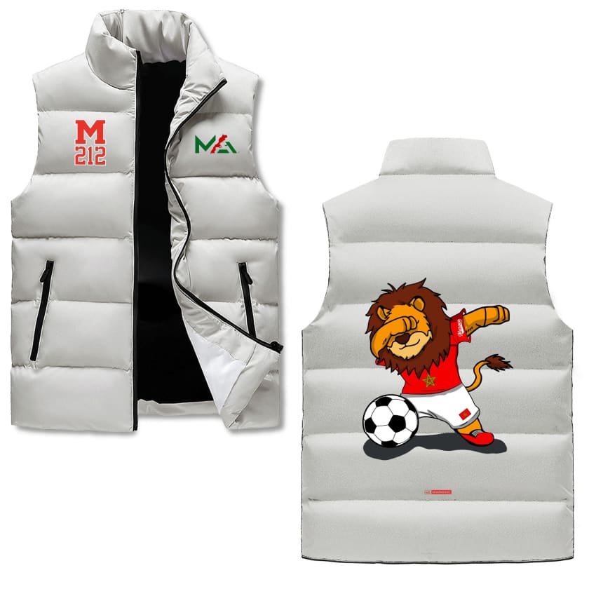 Gilet polaire MA Lion dansant chaud à col montant