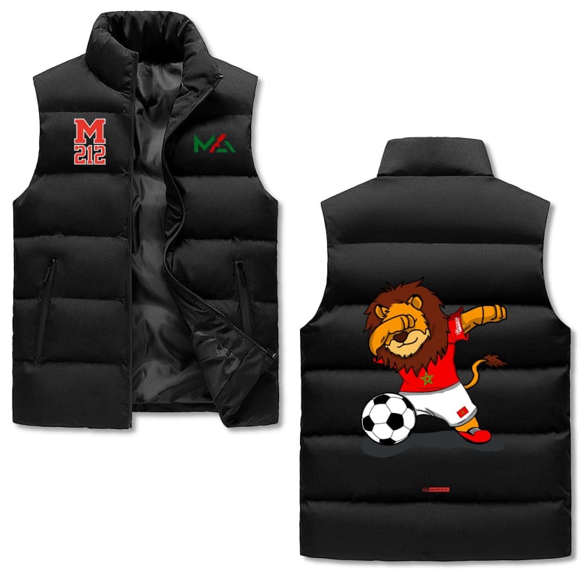 Gilet polaire MA Lion dansant chaud à col montant