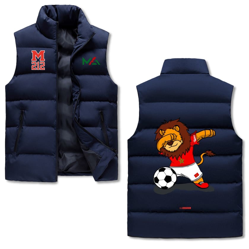 Gilet polaire MA Lion dansant chaud à col montant