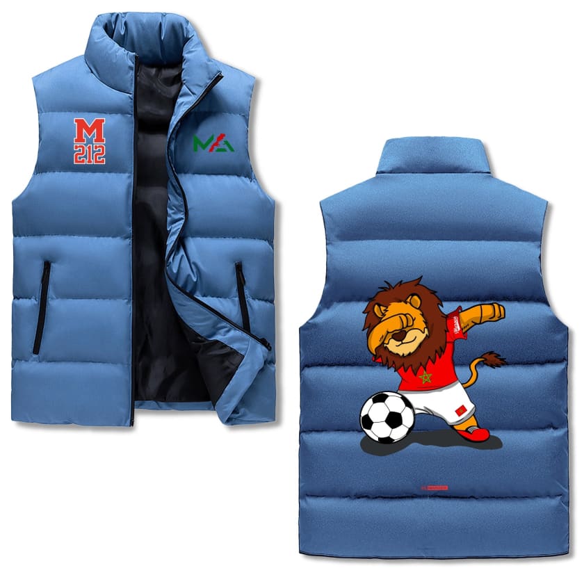 Gilet polaire MA Lion dansant chaud à col montant