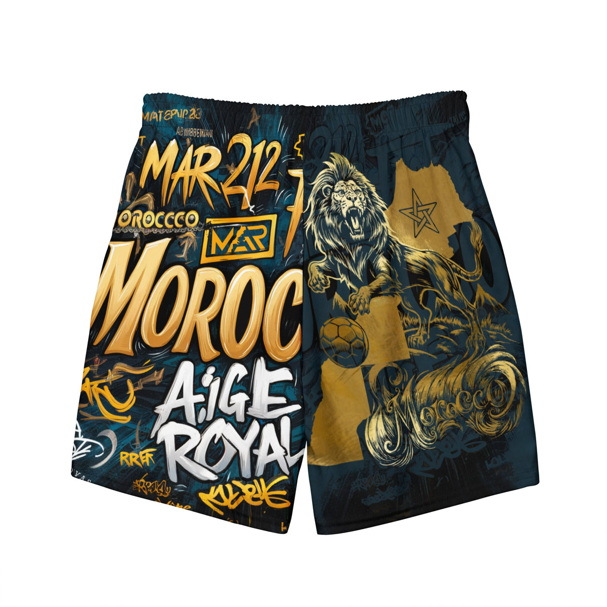 Maillot de bain Morocco foot Gold homme