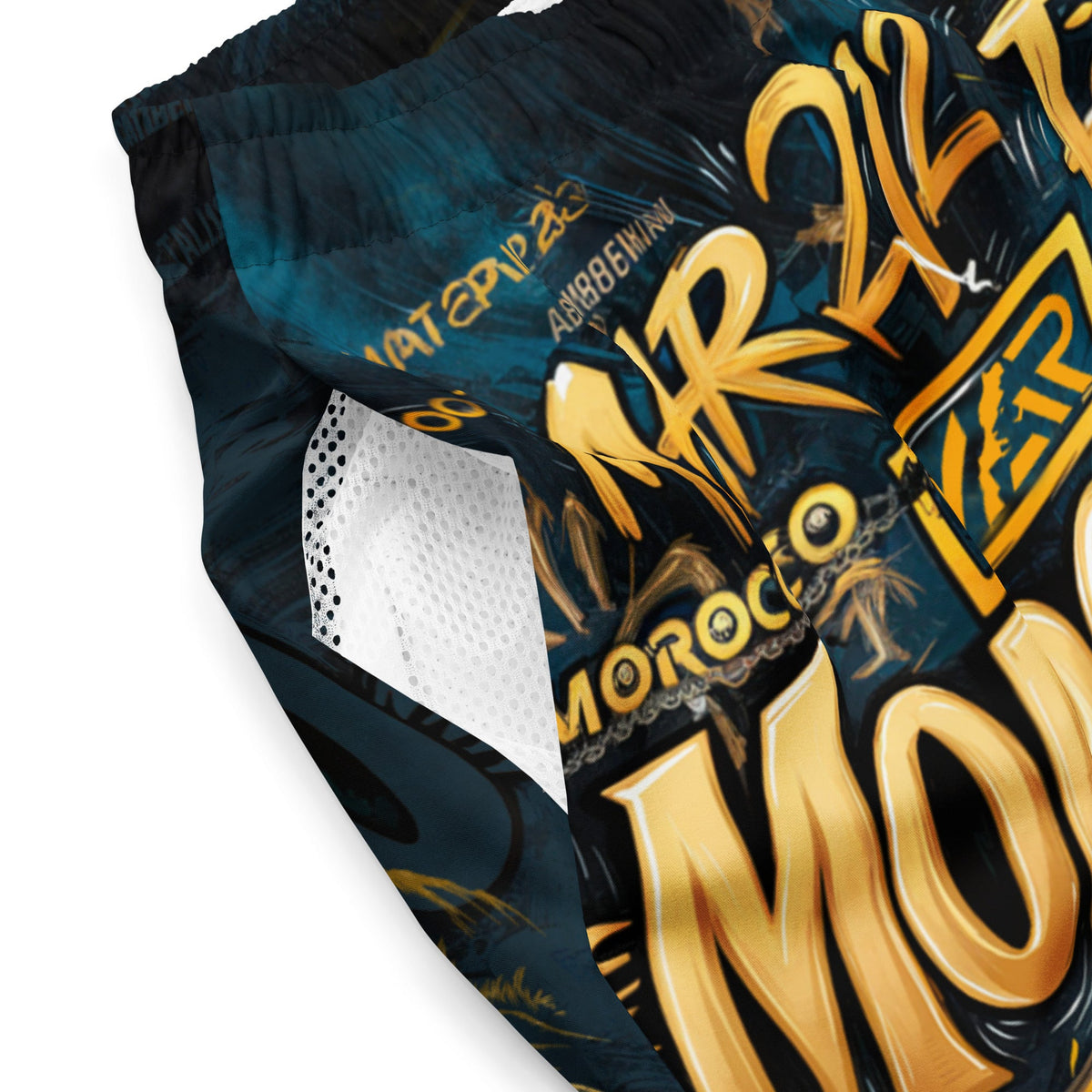Maillot de bain Morocco foot Gold homme