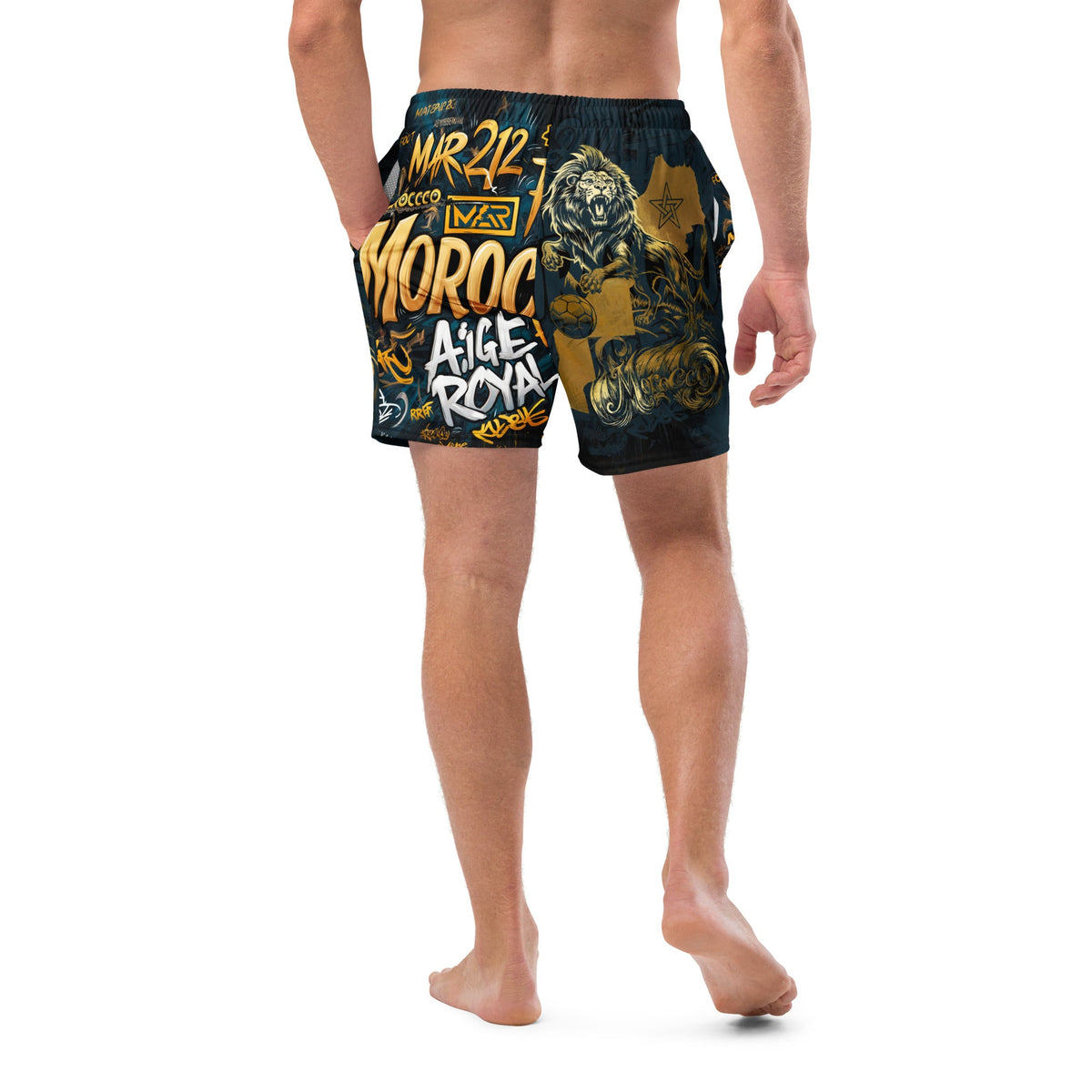 Maillot de bain Morocco foot Gold homme